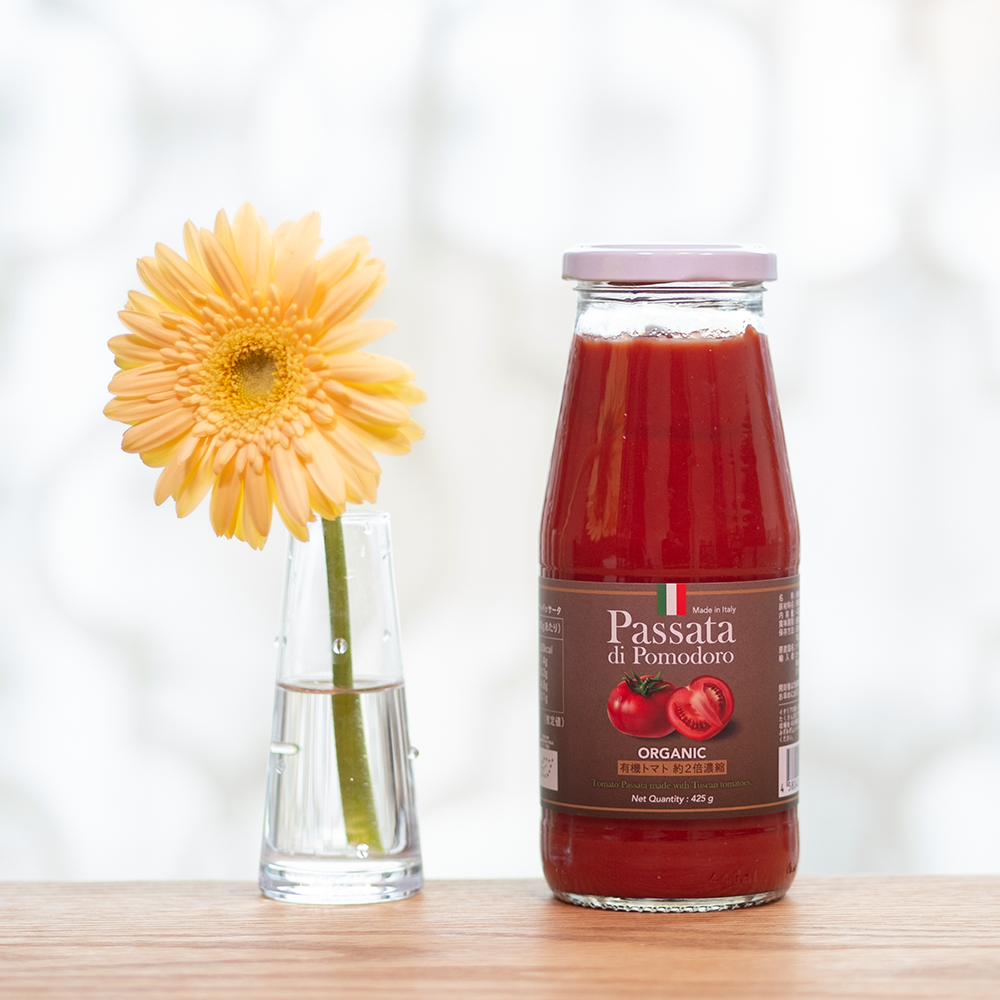 有機トマトを使った美味しいパッサータ