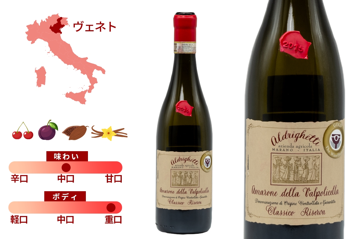 アマローネ・デッラ・ヴァルポリチェッラ・リゼルヴァ DOCG 2015(送料込)
