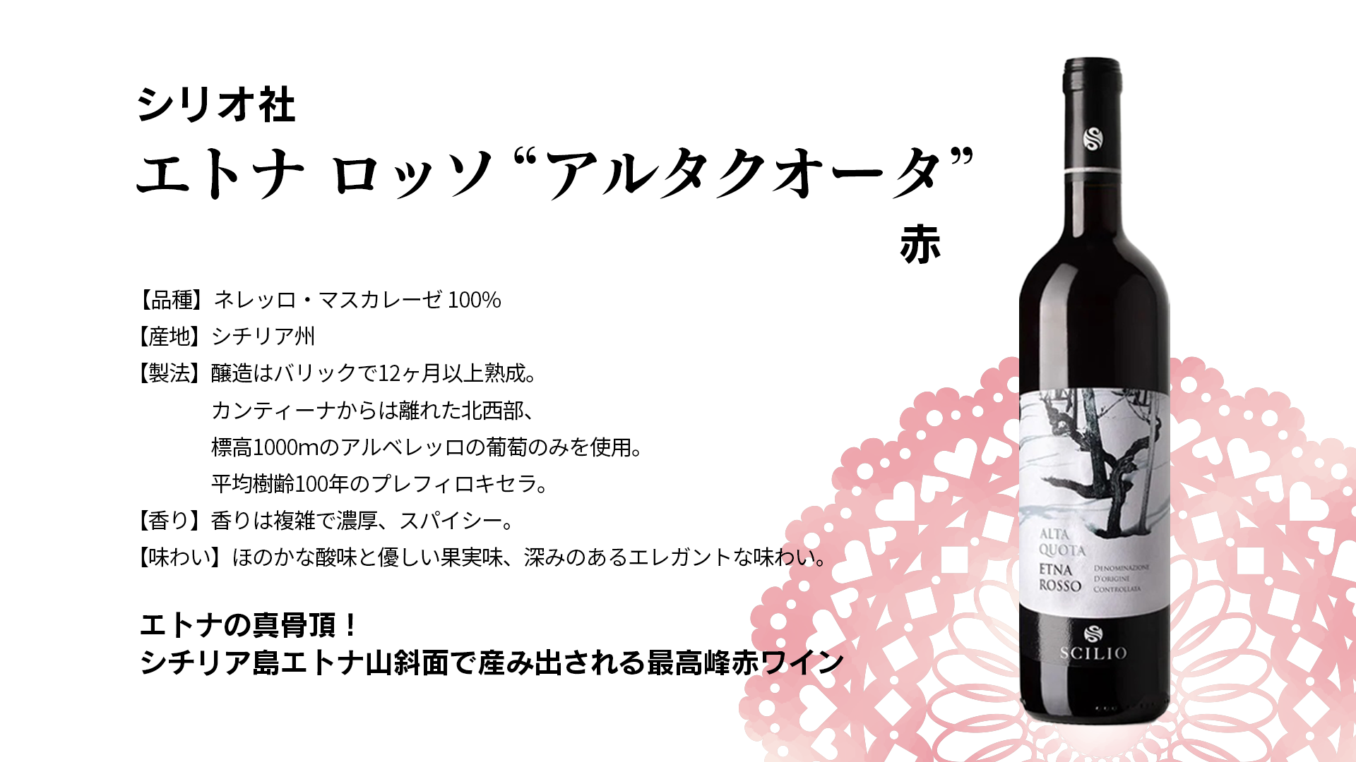 【7/7(日)開催】イタリアの州を巡り、個性を味わうワイン講座 〜シチリア編〜 ご予約お申し込み