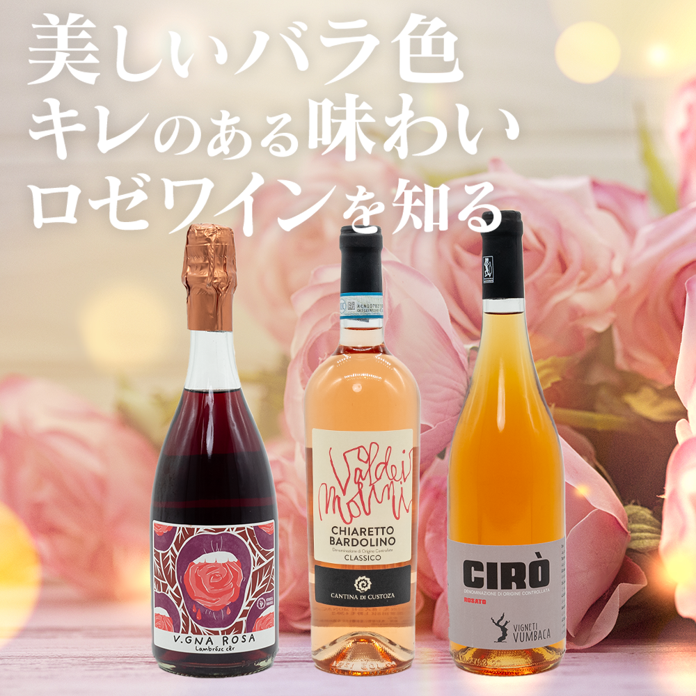 ロゼが楽しくなるワイン3本セット(送料込)